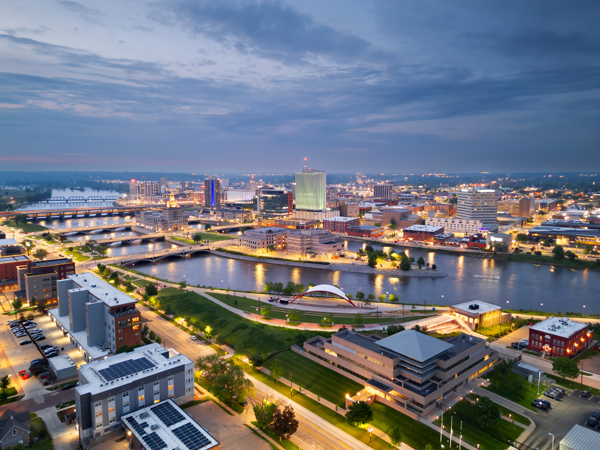 Panoramic Image of Cedar Rapids, IA